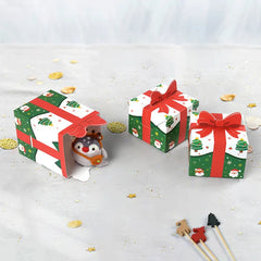 10/30/50PCS 2024 New Christmas New Personalised Christmas Eve Gift Box Xmas Present Party Favour Foldable Gift Boxes