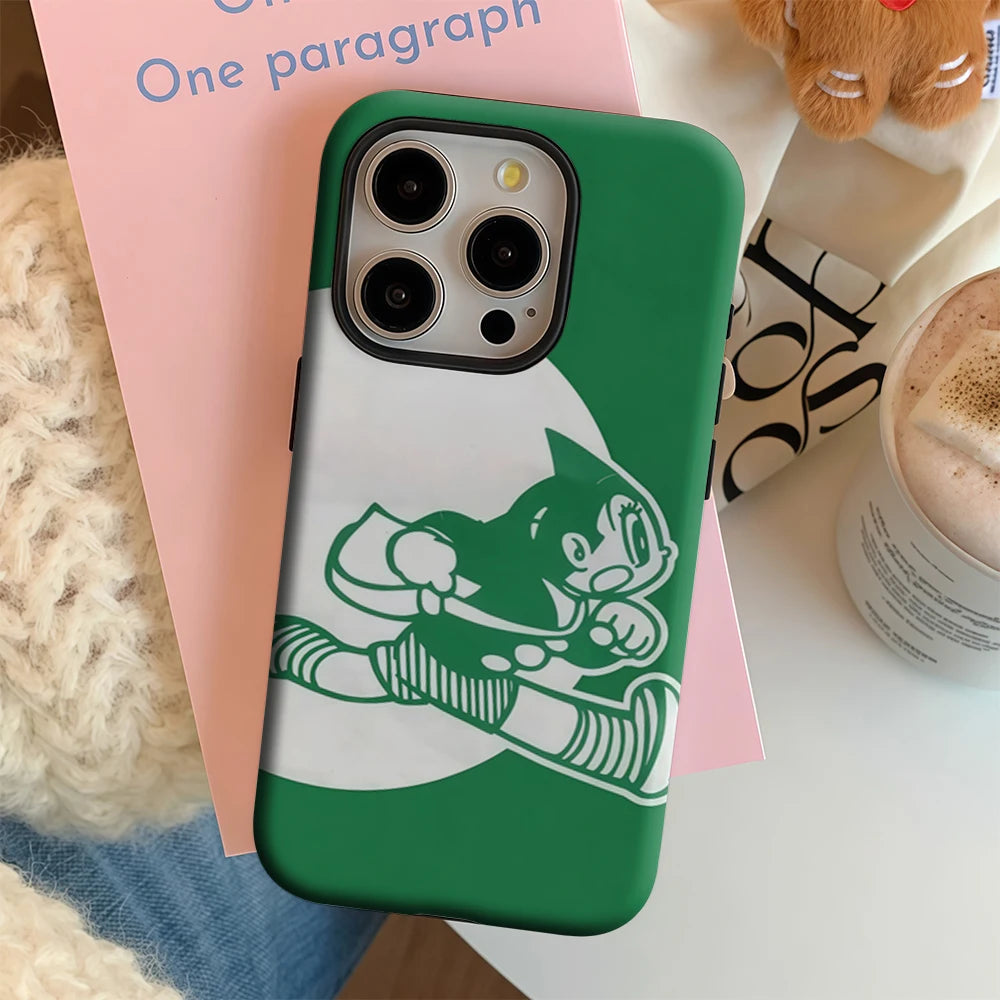 Astro Boy Running IPhone17 Must-Haves Phone Case for IPhone 17 16 15 14 13 12 11 Pro Max Plus Double-layer Back Cover