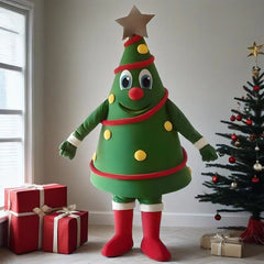 Cartoon Santa Claus/Christmas Tree/Snowman/Elk Walking Doll Costume Christmas Performance Costume