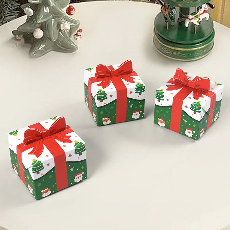 10/30/50PCS 2024 New Christmas New Personalised Christmas Eve Gift Box Xmas Present Party Favour Foldable Gift Boxes