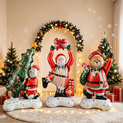 Christmas Balloons Santa Claus Xmas Tree Standing Merry Christmas Party Home Decoration Supplies