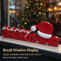 Merry Christmas Decorative Sign 1pc Decorative 3D Letter Board Perfect for Creating a Festive Atmosphere Christmas Decoration