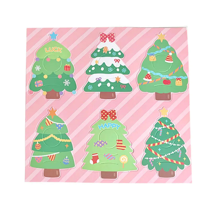 60pcs Christmas Tree Candy Cards Festival Party Decoration Christmas Supplies Candy Decoration Christmas Party Favors