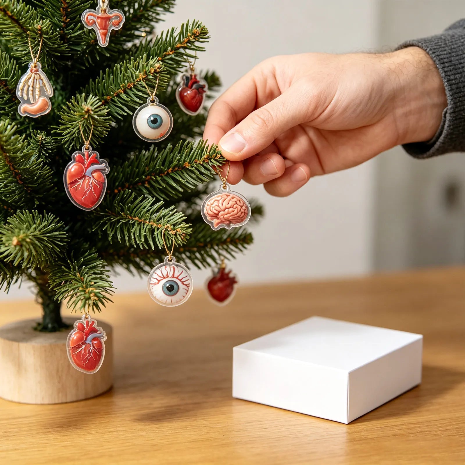 Christmas Anatomy Advent Calendar 2026 24 Days Christmas Tree Decoration Xmas Box Christmas Party Home Decor Gift Supplies