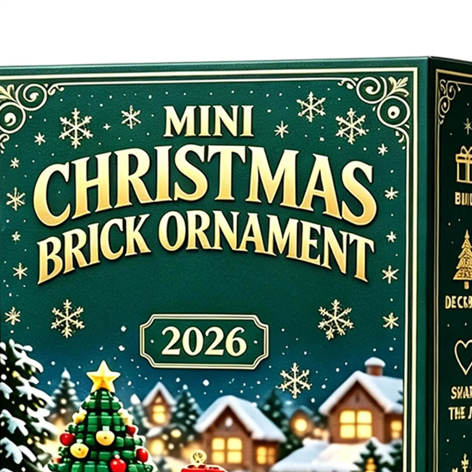Christmas Advent Calendar 24 Days 2D Acrylic Santa Claus Ornaments Snowman Countdown Gift Box Xmas Home Decor