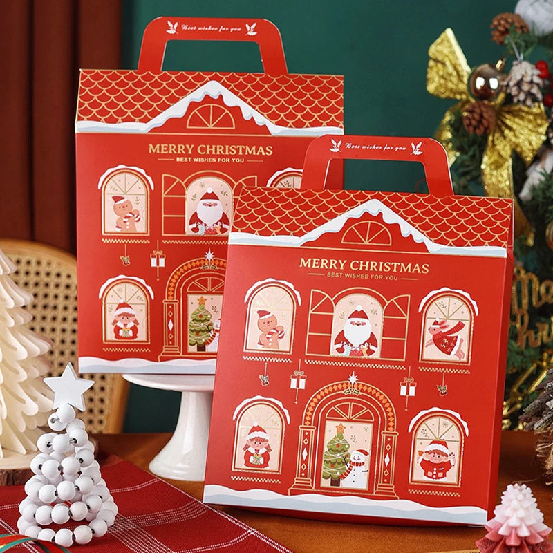 Christmas Themed Multipurpose Gift Box Creative High‑end Packaging Container Snack Treats Jewelry Accessories Holiday Present