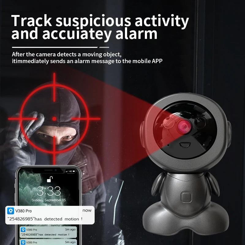 Home Surveillance Camera 4K IP Camera WiFi Security Camera Smart Home Auto Tracking CCTV Wireless Security Baby Monitor Camera