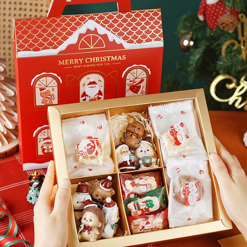 Christmas Themed Multipurpose Gift Box Creative High‑end Packaging Container Snack Treats Jewelry Accessories Holiday Present
