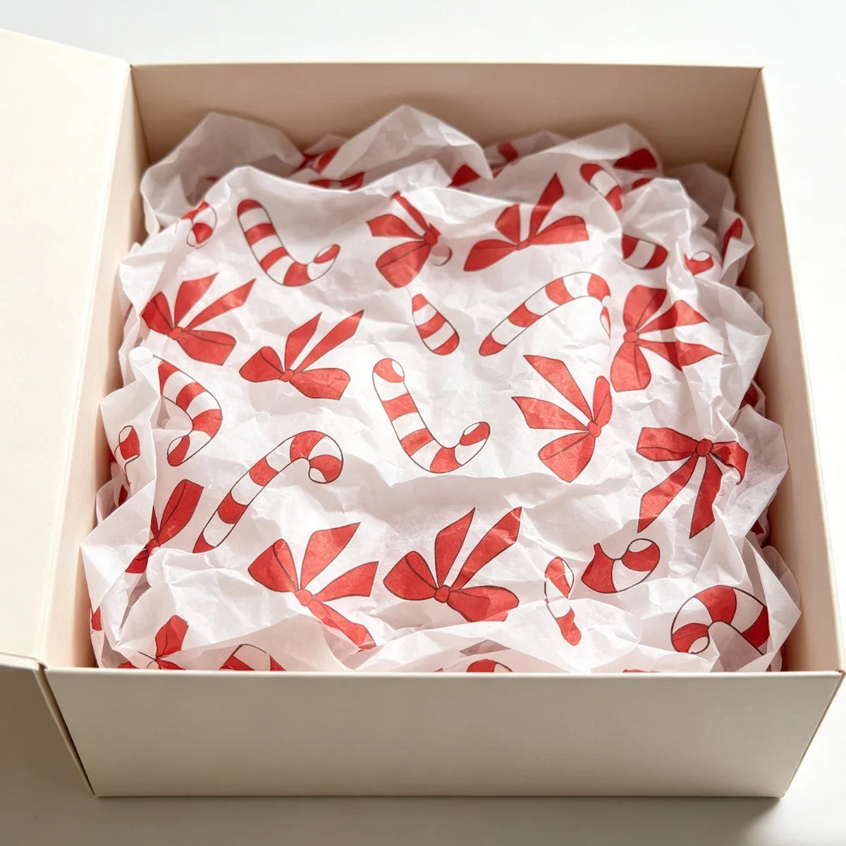 Christmas Candy Cane Tissue Paper, Christmas Gift DIY Wrapping Paper, Thanksgiving Party Gift Box Filler