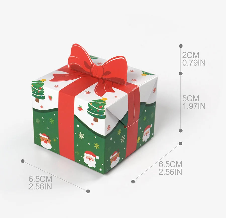 10/30/50PCS 2024 New Christmas New Personalised Christmas Eve Gift Box Xmas Present Party Favour Foldable Gift Boxes