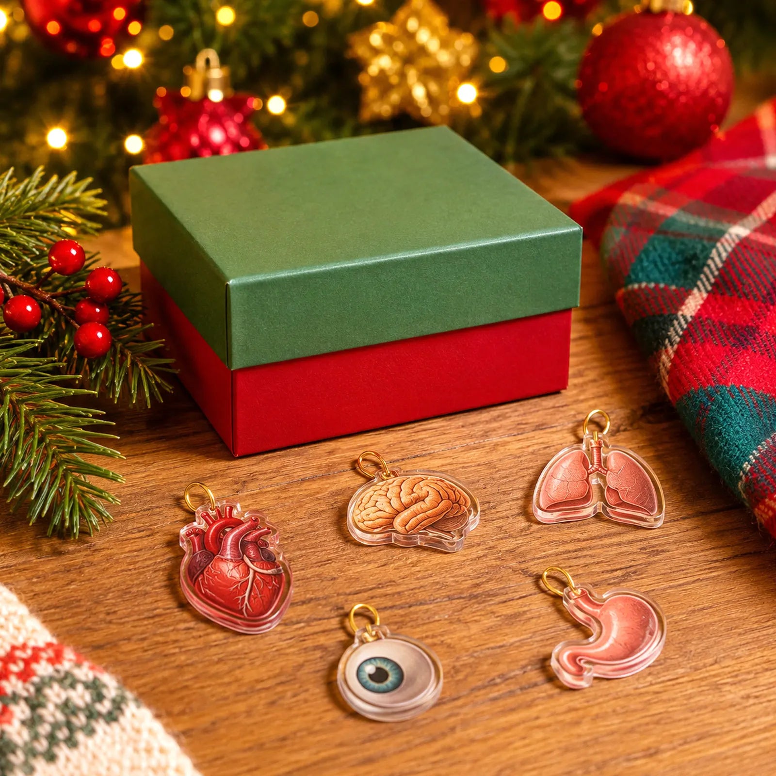 Christmas Anatomy Advent Calendar 2026 24 Days Christmas Tree Decoration Xmas Box Christmas Party Home Decor Gift Supplies