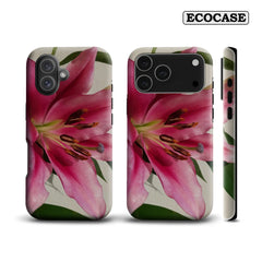 Bright Pink Lily Close-Up Art IPhone17 Must-Haves Phone Case for IPhone 17 16 15 14 13 12 Pro Max Plus Double-layer Back Cover