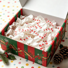Christmas Candy Cane Tissue Paper, Christmas Gift DIY Wrapping Paper, Thanksgiving Party Gift Box Filler
