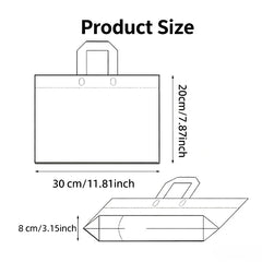 10 Pcs Christmas Gift Bags Mixed Plastic Tote Bags Reusable Candy Packaging Bags For Xmas Party Holiday Decor Friend Gifts