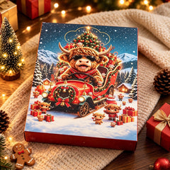 Highland Cow Advent Calendar 2026 Countdown 24 Day Halloween Xmas Figure 3D Gift