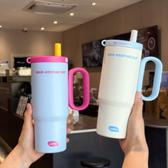 Portable Handle-equipped Cold-water Cup For The Car