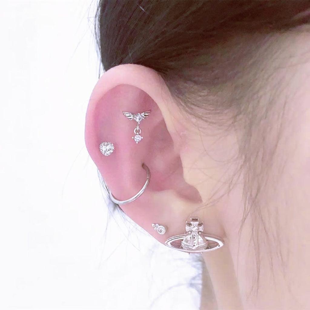 Mini Saturn Earrings